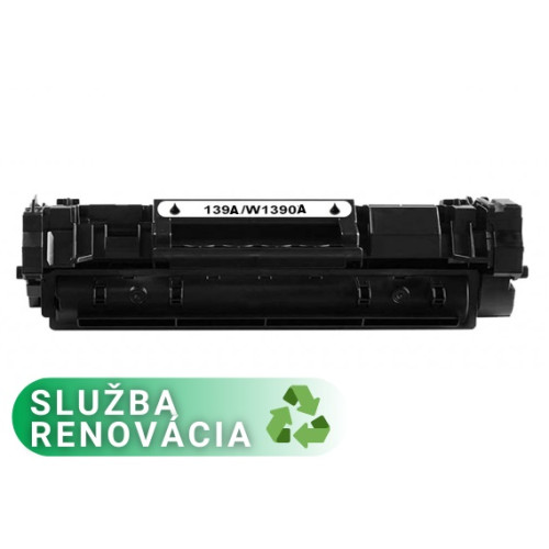 HP 139A (W1390A) black - služba renovácia